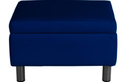 ColourMatch Moda Leather Effect Footstool - Marina Blue